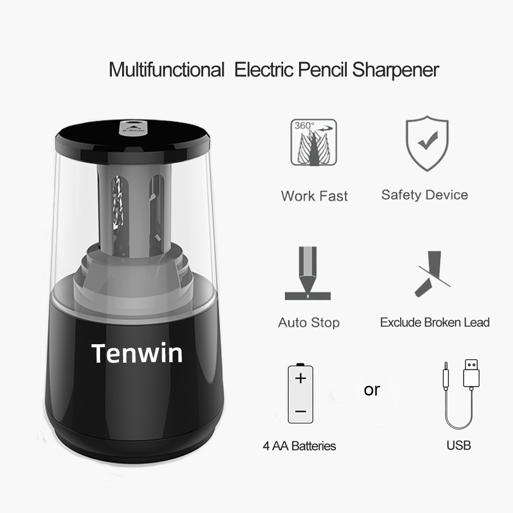Tenwin Văn Phòng Phẩm Điện Tự  - đánh giá và giá Electric Pencil Sharpener Usb