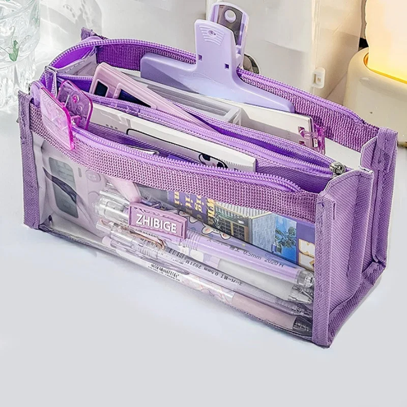 6 Layers Large Capacity Pencil - đánh giá và giá Aesthetic Large Pencil Case Pouch