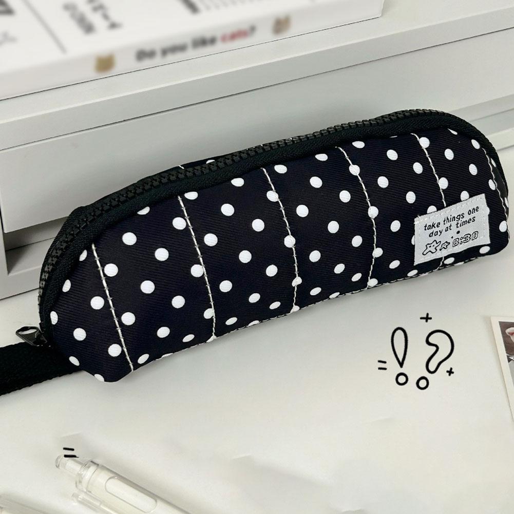 Aesthetic Polka Dot Pencil Cas - đánh giá và giá Aesthetic Large Pencil Case Pouch