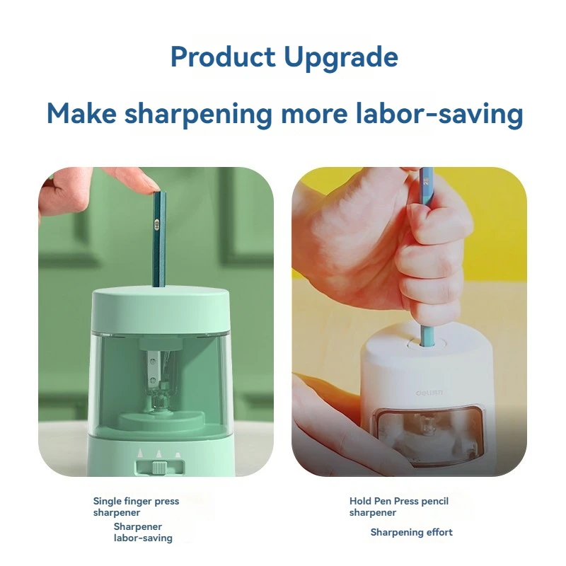 Deli VA3 Green USB battery dua - đánh giá và giá Electric Pencil Sharpener Usb