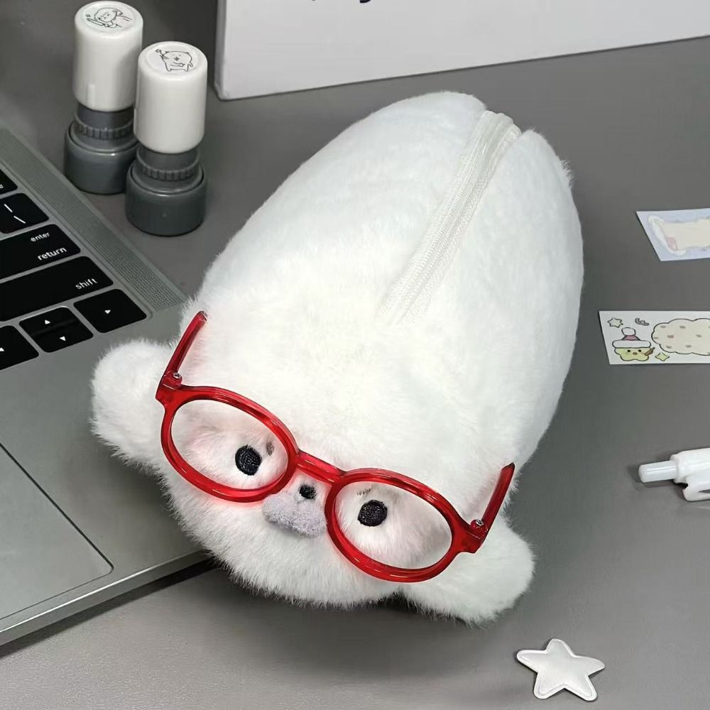 Funny Seal Doll Pencil Case La - đánh giá và giá Aesthetic Large Pencil Case Pouch