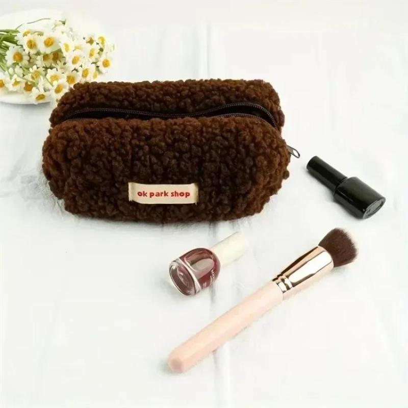 2026 Lamb Plush Storage Bag Si - đánh giá và giá Aesthetic Large Pencil Case Pouch