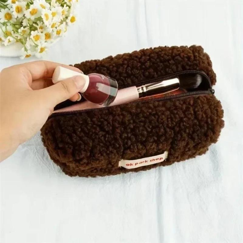 2026 Lamb Plush Storage Bag Si - đánh giá và giá Aesthetic Large Pencil Case Pouch